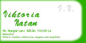 viktoria natan business card