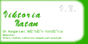 viktoria natan business card